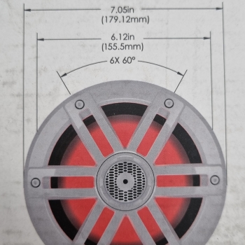 Preview: Rockford Fosgate M1-65 16,5cm Decken-Lautsprecher Marine Boxen Boot Bad M165  weiß 300 Watt